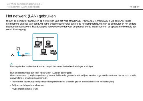 Sony VPCEB1A4E - VPCEB1A4E Istruzioni per l'uso Olandese