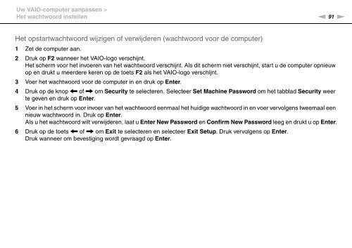 Sony VPCEB1A4E - VPCEB1A4E Istruzioni per l'uso Olandese