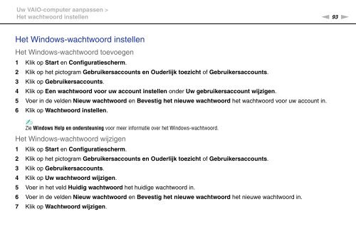 Sony VPCEB1A4E - VPCEB1A4E Istruzioni per l'uso Olandese