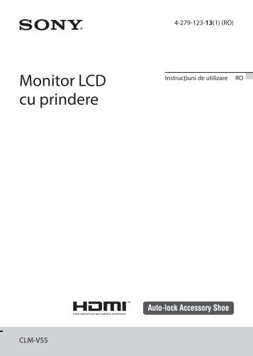 Sony CLM-V55 - CLM-V55 Istruzioni per l'uso Rumeno