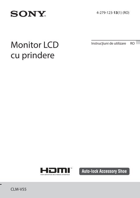 Sony CLM-V55 - CLM-V55 Istruzioni per l'uso Rumeno