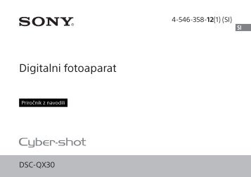 Sony DSC-QX30 - DSC-QX30 Istruzioni per l'uso Sloveno