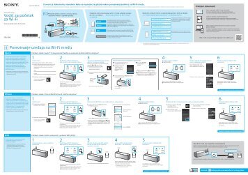 Sony SRS-X99 - SRS-X99 Guide de connexion Wi-Fi Croate