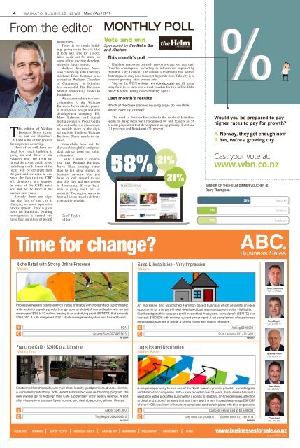 Waikato Business News March/April 2017