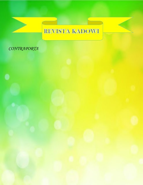 REVISTA KADOWI. 