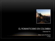 El Romanticismo En Colombia
