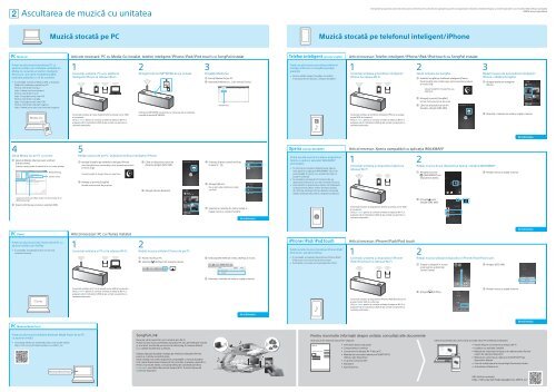 Sony SRS-X99 - SRS-X99 Guide de connexion Wi-Fi Roumain