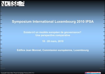2010 IPSA Luxembourg Le rôle des normes techniques - UTC