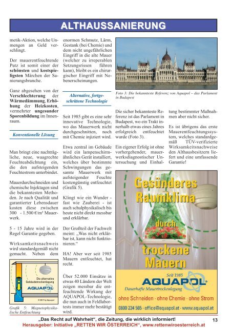 Zeitung - Das Recht auf Wahrheit - Frühjahr 2017 - mail-Version