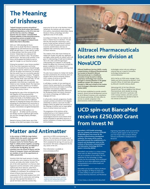 Featured in this issue: - University College Dublin