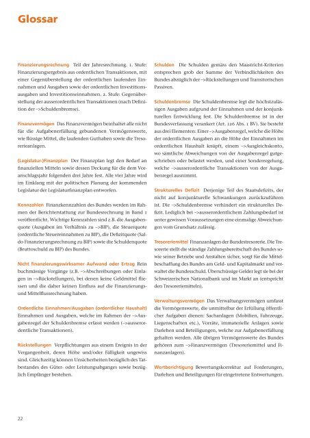 Bundesfinanzen in Kürze R2011 - Eidg. Finanzverwaltung - admin.ch