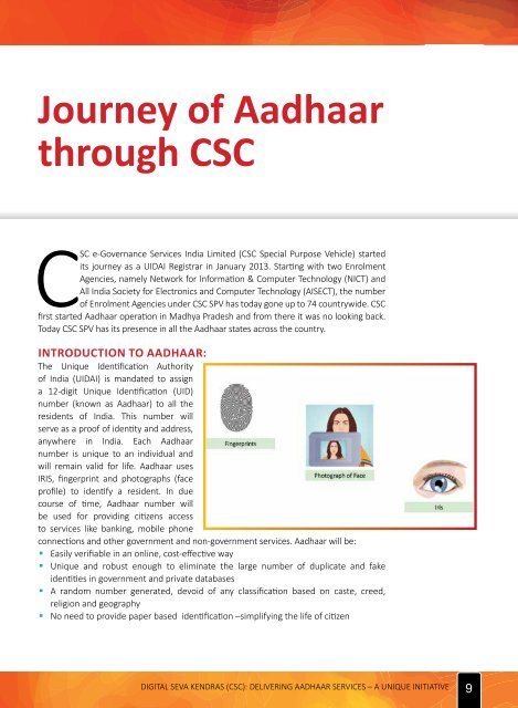 DELIVERING AADHAAR SERVICES