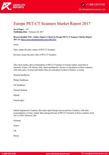 10613561-Europe-PET-CT-Scanners-Market-Report-2017