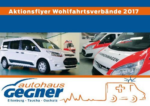 Autohaus Gegner Aktionsflyer Wohlfahrtsverbande Eilenburg Oschatz Leipzig