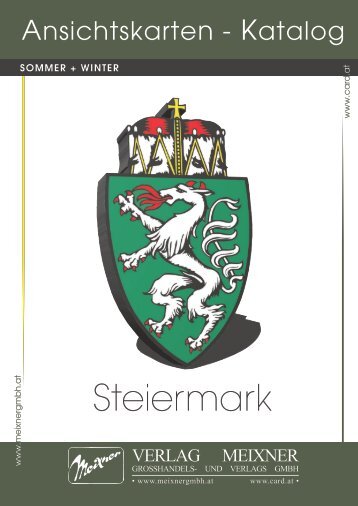 Meixner Ansichtskarten-Katalog Steiermark - SOMMER