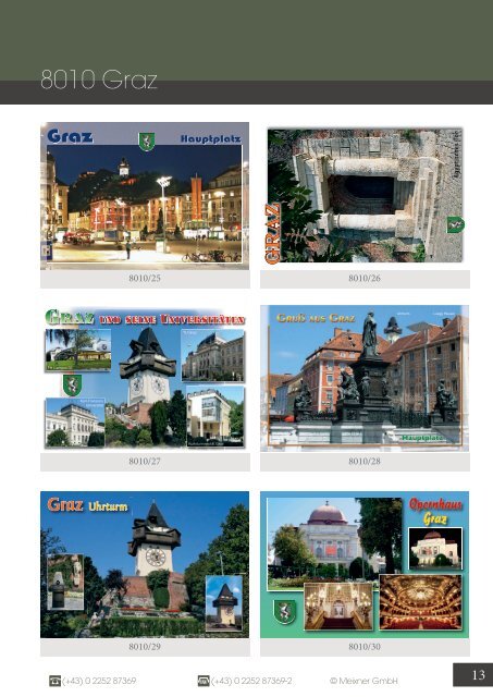 Meixner Ansichtskarten-Katalog Steiermark - SOMMER