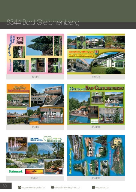 Meixner Ansichtskarten-Katalog Steiermark - SOMMER