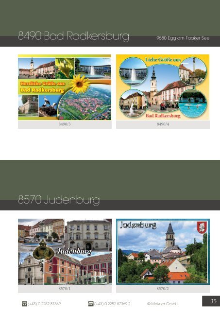 Meixner Ansichtskarten-Katalog Steiermark - SOMMER