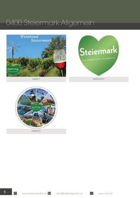 Meixner Ansichtskarten-Katalog Steiermark - SOMMER