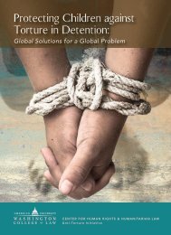 Protecting Children against Against Torture in Detention