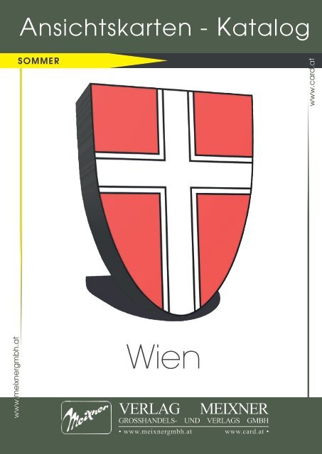 Meixner Ansichtskarten-Katalog Wien - SOMMER