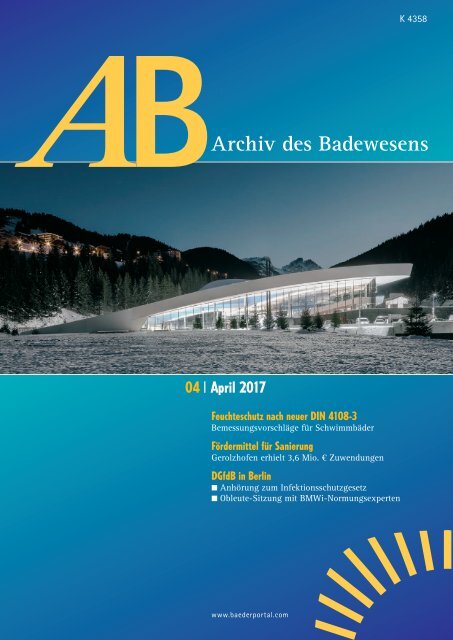 AB Archiv des Badewesens April 2017