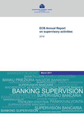 ECB Annual Report on supervisory activities