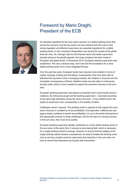 ECB Annual Report on supervisory activities