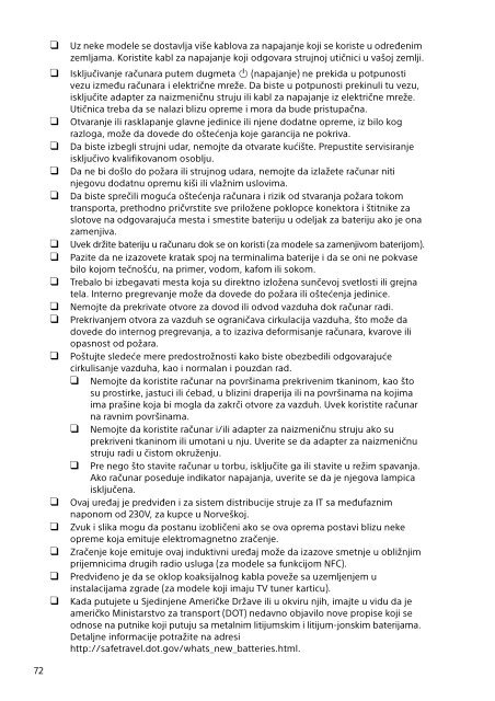 Sony SVF1521B2E - SVF1521B2E Documents de garantie Slov&eacute;nien