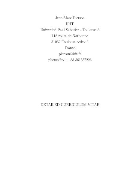 Jean Marc Pierson Irit Universite Paul Sabatier Toulouse 3 118