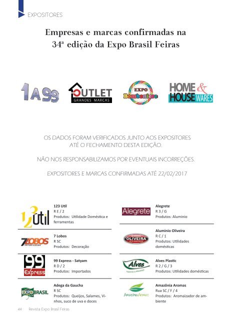 Revista Expo Brasil - Ed. Março 2017