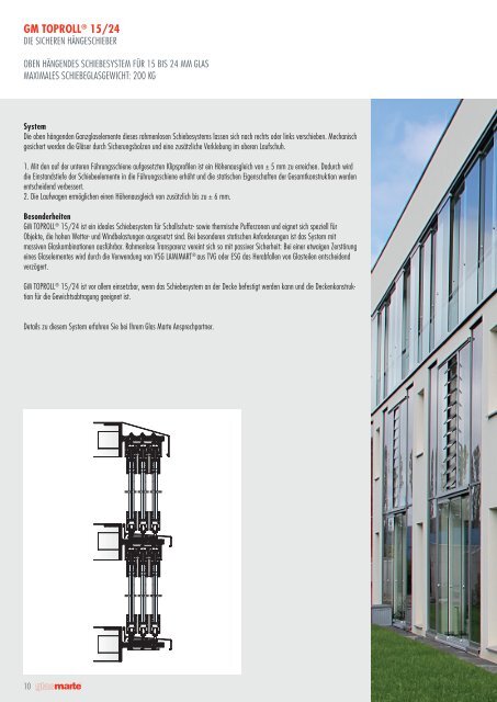 Schiebesysteme Fassaden - Produktreport