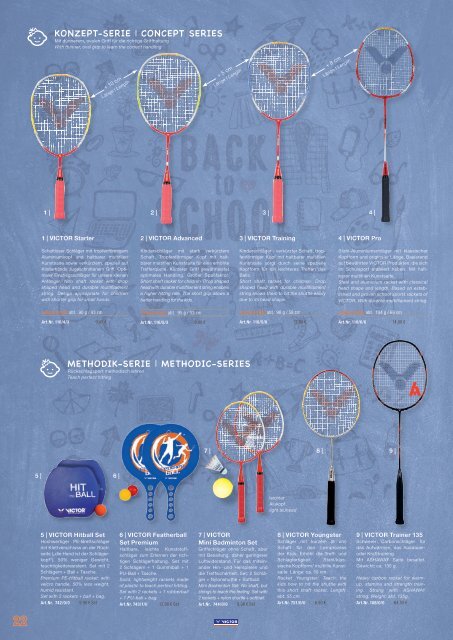 VICTOR Badminton Katalog 2017/2018