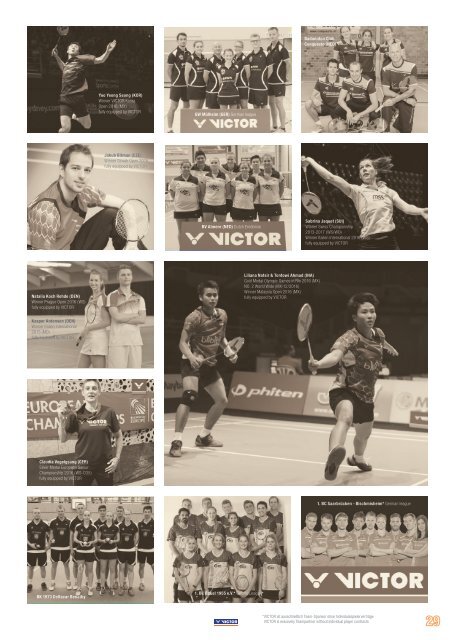 VICTOR Badminton Katalog 2017/2018