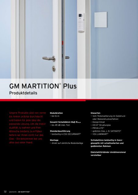 GM MARTITION - Produktfolder