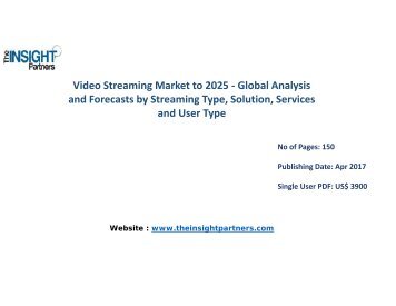 Video Streaming Market to 2025