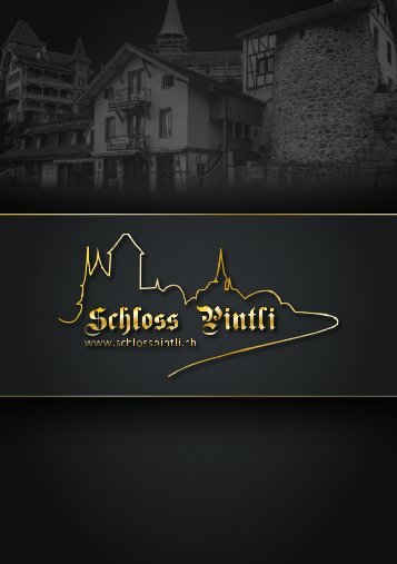 Menu Karte Schloss Pintli Spiez