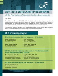 2011–2012 scholarship recipients