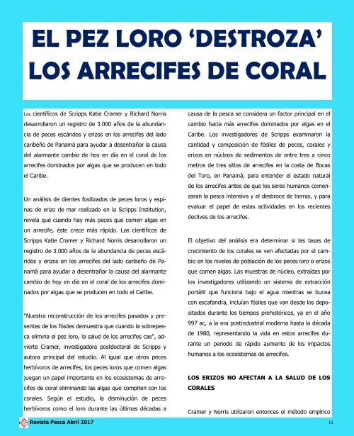 REVISTA PESCA ABRIL 2017