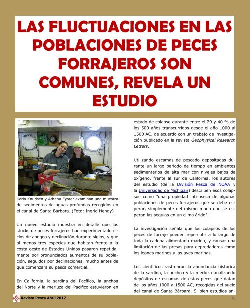 REVISTA PESCA ABRIL 2017