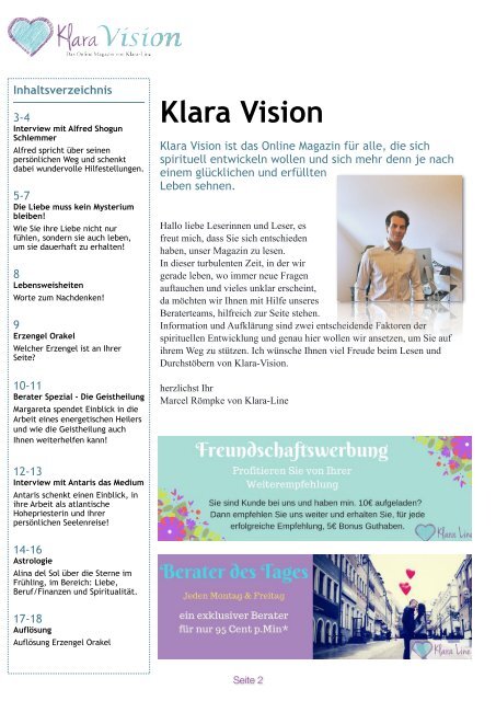Klara-Vision 2. Quartal 2017