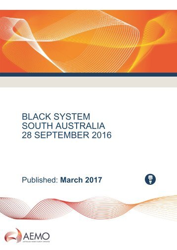 BLACK SYSTEM SOUTH AUSTRALIA 28 SEPTEMBER 2016