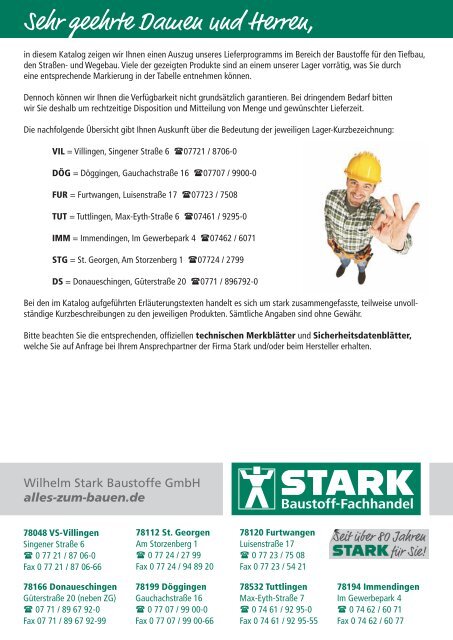 STARK Tiefbau Katalog 2017