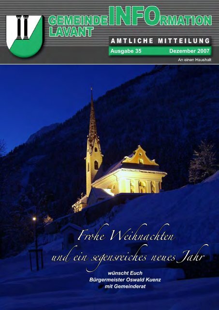 Gemeindezeitung Lavant 2007