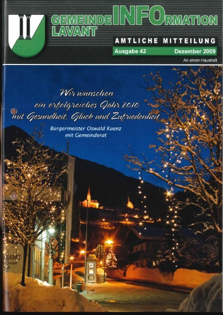 Gemeindezeitung Lavant 2009