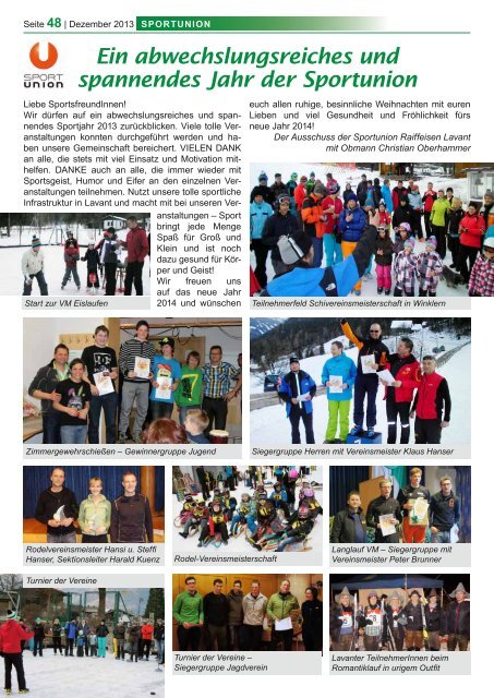 Gemeindezeitung Lavant 2013