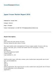 Japan Urease Market Report 2016