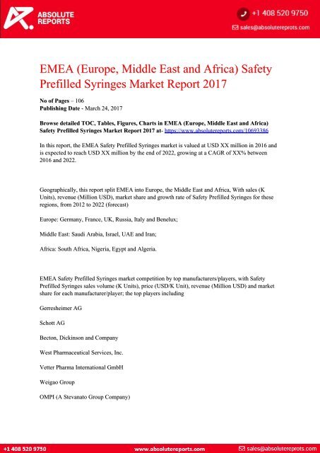 EMEA-Europe-Middle-East-and-Africa-Safety-Prefilled-Syringes-Market-Report-2017