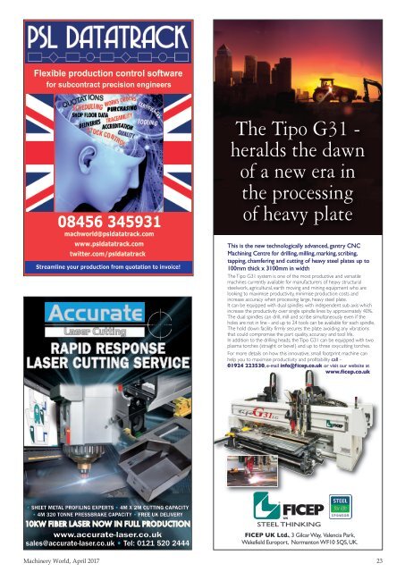 Machinery World April 2017