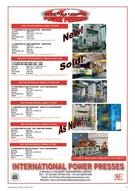 Machinery World April 2017